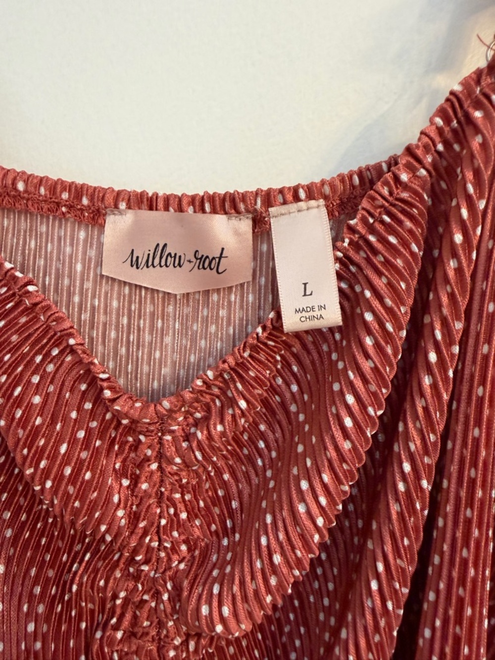 Willow & Root Polka Dot Tank Accordion Ruffle-Trim - Picture 3 of 8